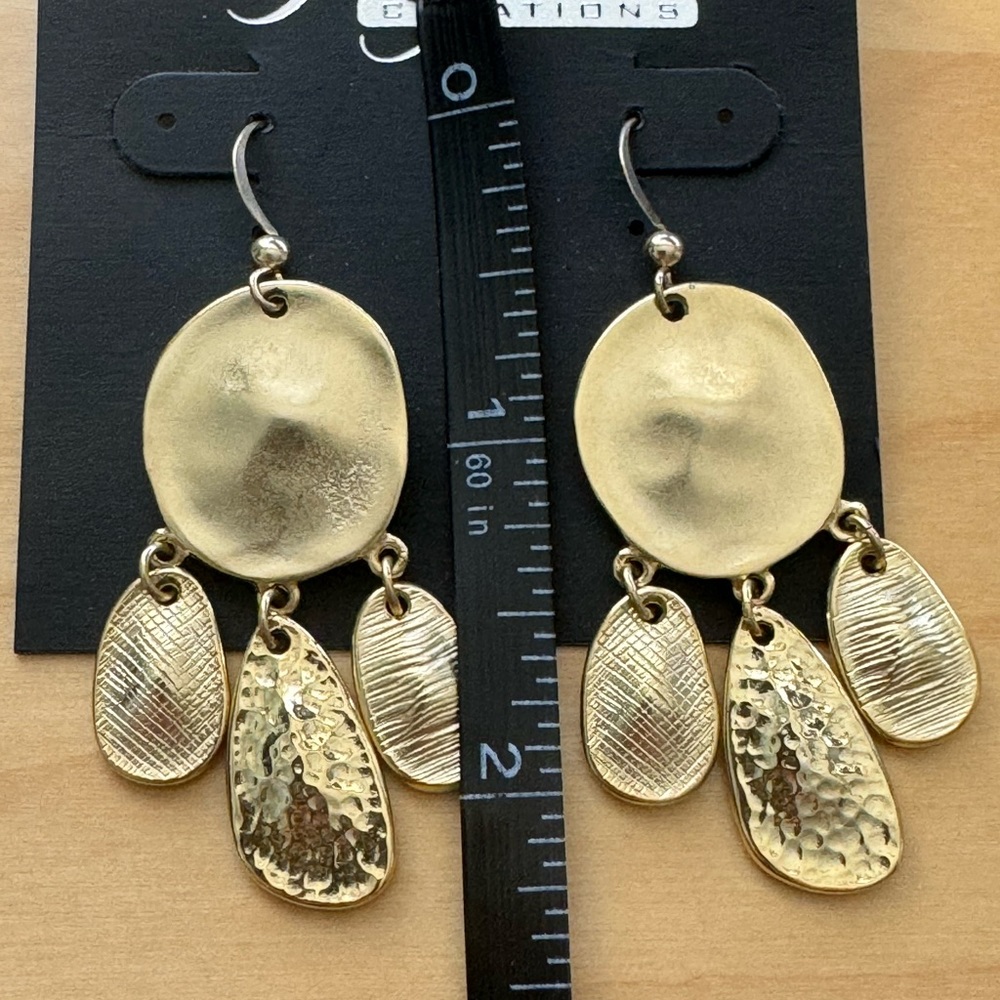 High-End Department Store Designer One of Kind Statement Earrings - Picture 6 of 7